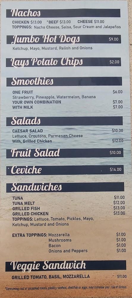 B&B Haulover Beach Cafe Kiosk Menu image 3
